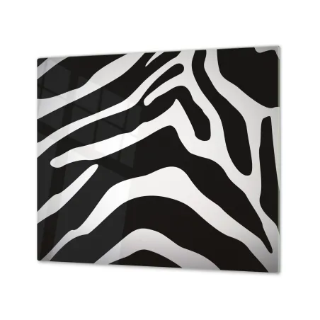 Ochranná doska sklo čierna biela zebra
