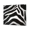 Ochranná doska sklo čierna biela zebra