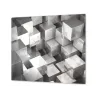 Ochranná doska 3D šedý abstrakt kocky