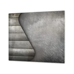 Ochranná doska abstraktná šedý nerez