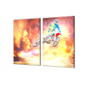 Ochranná deska motocross v západu slunce 30x52cm 2ks