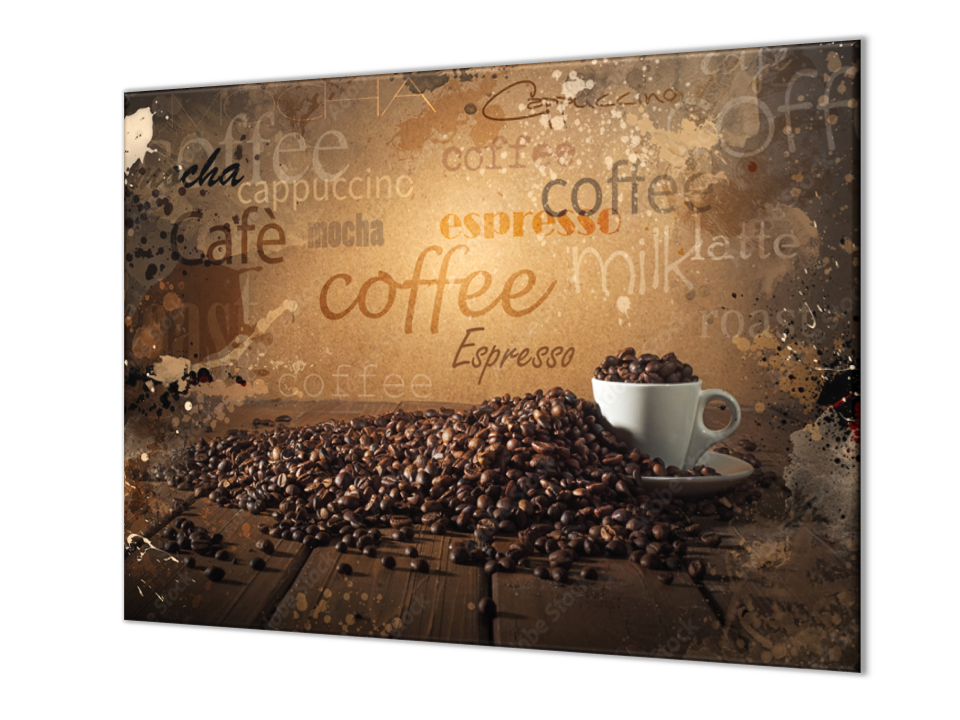 Ochranná deska dekorace Coffee a káva 60x52cm