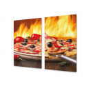 Ochranná deska pizza s olivami a chilli 30x52cm  2ks