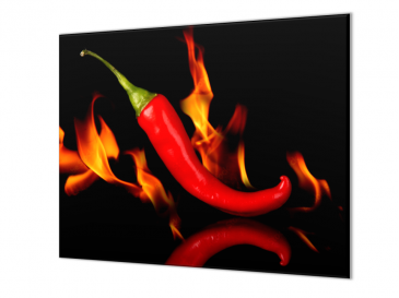 Ochranná deska paprička chilli v ohni 60x52cm