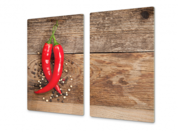 Ochranná deska papričky chilli a pepř 30x52cm  2ks