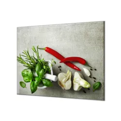 Ochranná doska mažiar s bylinkami a chilli